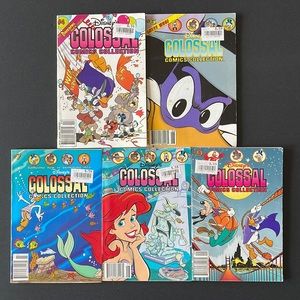 Disney, Colossal Comics Collection Lot of 5 books Darkwing Duck Little Mermaid